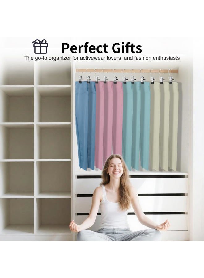 Senbowe Clothes Pins 30-Pack Laundry Hook Hangers Clothes Hanger Clips for Closet Organizer Socks Towels Clips Heavy Duty Clothespins Bulk Clothes Hanger Clips (Black,Beige White,Pink) - Image 5