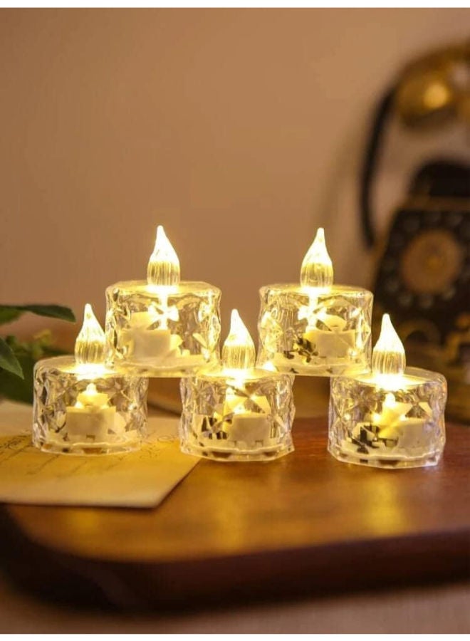 6 pieces - Flameless and Smokeless Decorative Candles - Image 1