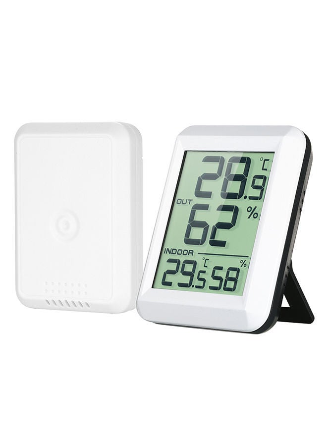 NIBEMINENT Wireless Mini LCD Digital Thermometer White - Image 2