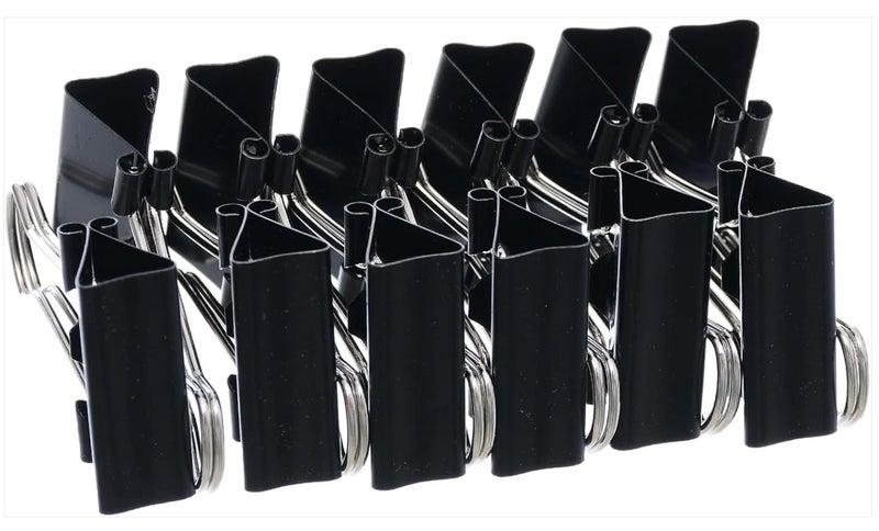 Binder Clips, 25Mm, 12Pcs, - Image 1