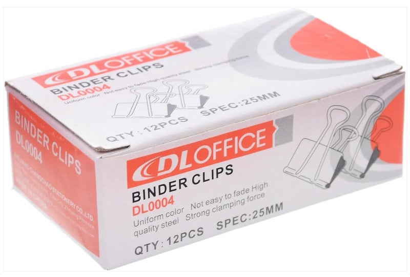 Binder Clips, 25Mm, 12Pcs, - Image 3
