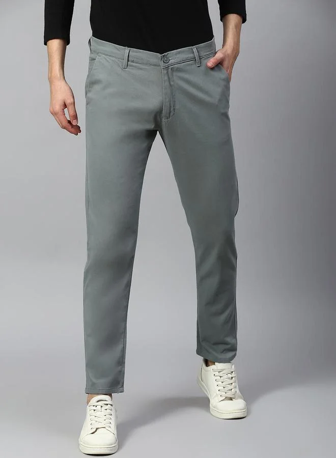 Dennis Lingo Dennis Lingo Ankle Length Tapered Fit Trousers