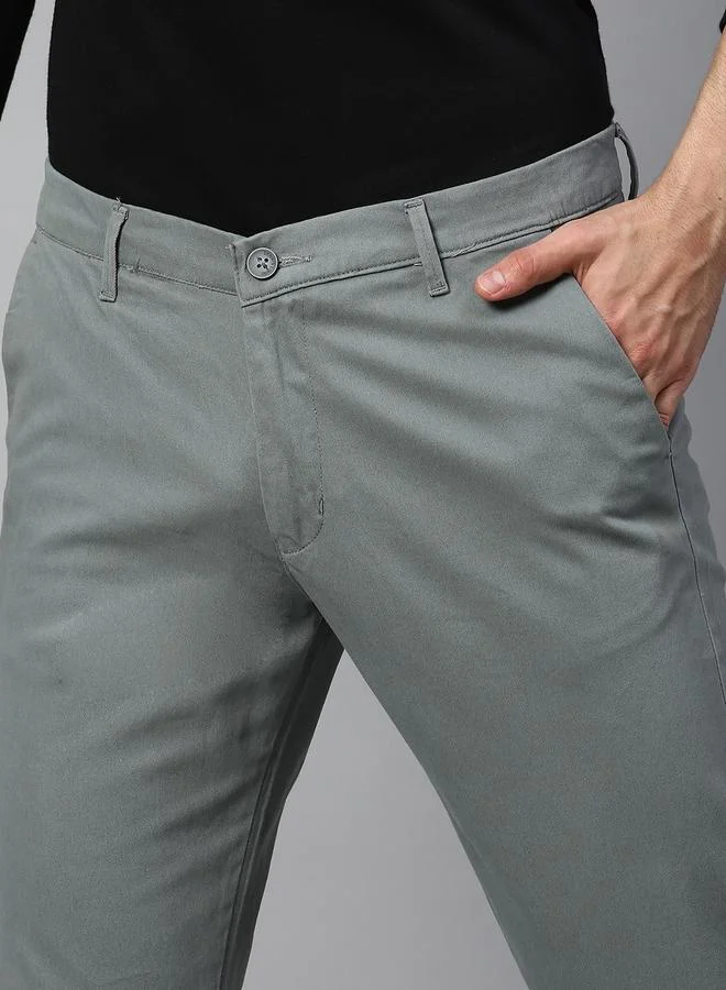 Dennis Lingo Dennis Lingo Ankle Length Tapered Fit Trousers