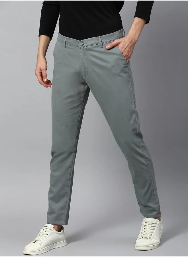 Dennis Lingo Dennis Lingo Ankle Length Tapered Fit Trousers