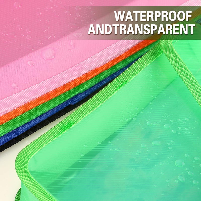 Tamaki Plastic Expanding File Folder, Transparent envelopes with Snap Closure, No Dividers, Large Capacity, Fit Letter/A4 Size (Green) - Image 5