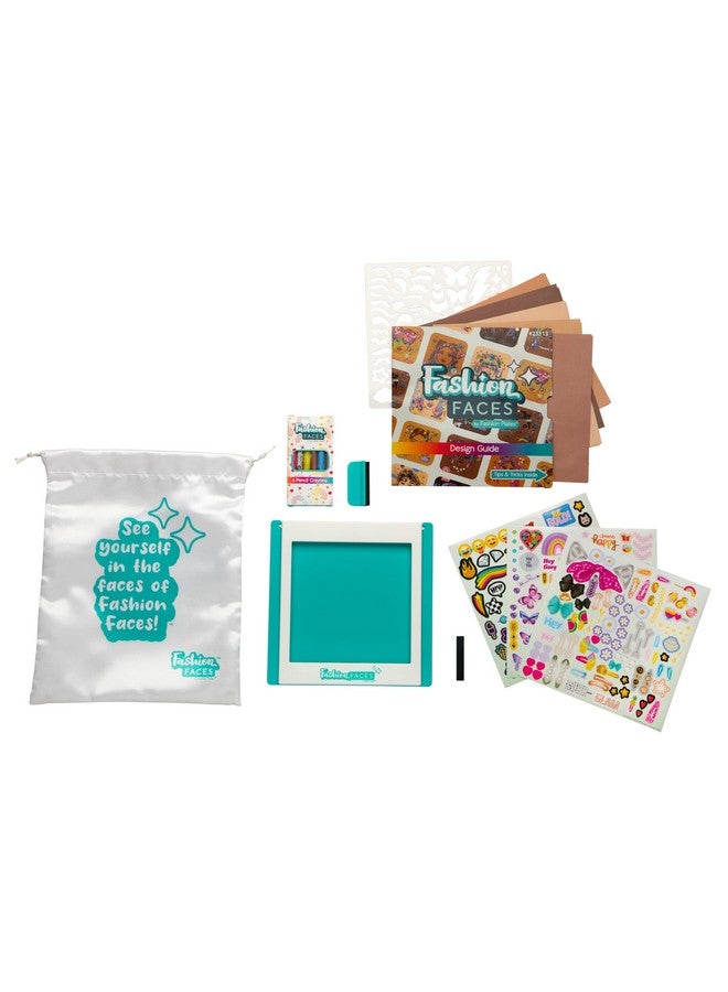 PlayMonster Fashion Faces Mix & Match Fashion Designer Kit for Girls, Kids Arts & Crafts Ages 6+, Girls’ Fashion Hair & Makeup Looks, Gifts for 6 Year Old Girl, Toys for Girls, Little Girl Gifts, Fashion Plates - Image 4