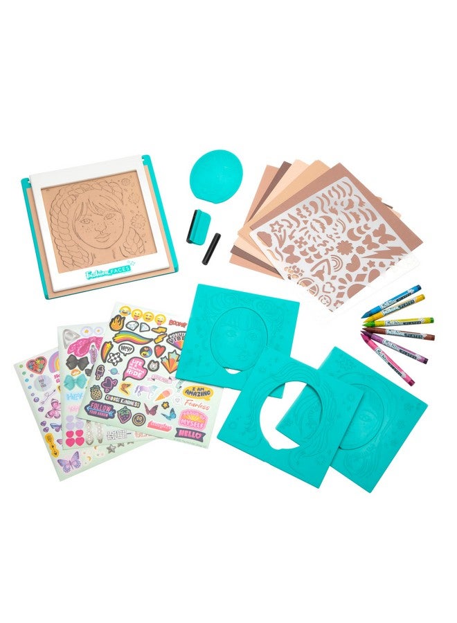 PlayMonster Fashion Faces Mix & Match Fashion Designer Kit for Girls, Kids Arts & Crafts Ages 6+, Girls’ Fashion Hair & Makeup Looks, Gifts for 6 Year Old Girl, Toys for Girls, Little Girl Gifts, Fashion Plates - Image 3