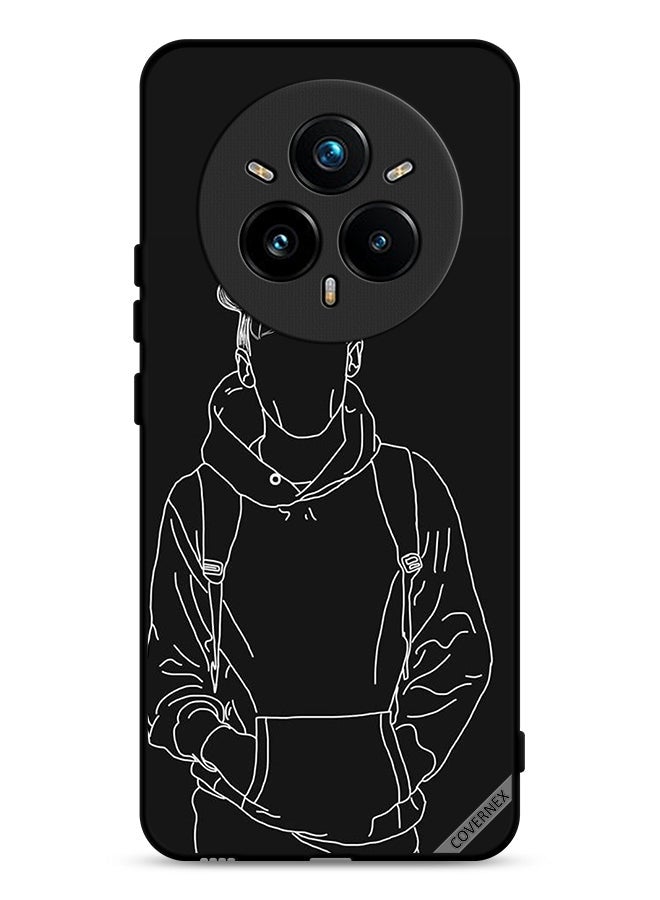 Covernex Realme 14 Pro 5G Protective Case Cover Sketch Of Jacket Boy