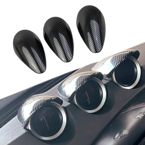 Fewshaw Carbon Fiber Style Center Console Instrument Panel Dashboard Frame Cover Trim Accessories for Nissan 370Z for Z/400Z (Upper Cover) - Image 1