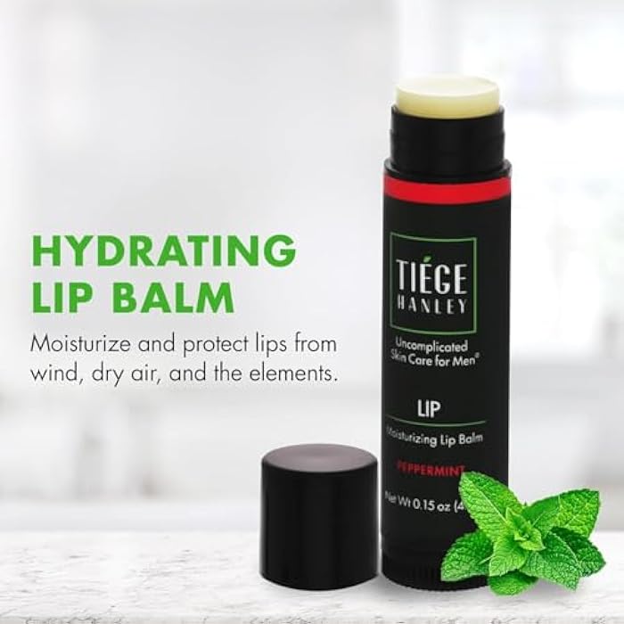 Tiege Hanley Skin Care Gift Box for Men, Bronze Gifting Skincare Set With Daily Face Wash, AM Moisturizer With SPF 20 Sunscreen, Hydrating Lip Balm, & Body Bar Soap, Men’s Skin Care, 4 Piece Set - Image 5