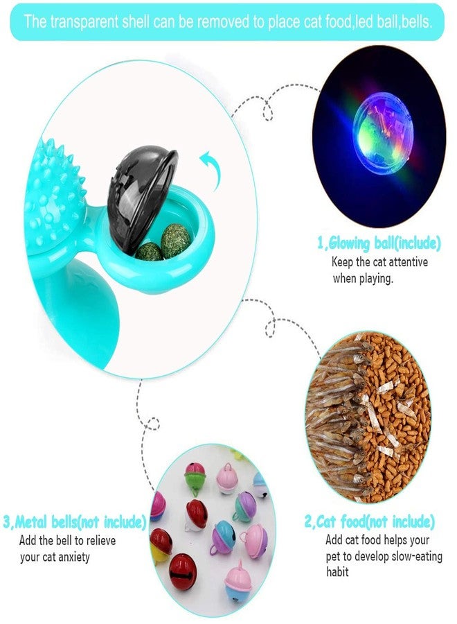 GBSYU Interactive Windmill Cat Toys with Catnip : Cat Toys for Indoor Cats Funny Kitten Toys with LED Light Ball Suction Cup‖Cat Nip Toy for Cat chew Exercise - Image 2