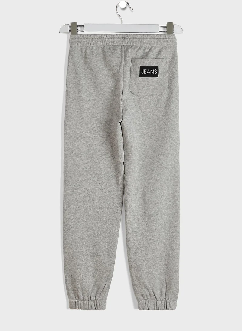 Calvin Klein Jeans Kids Relaxed Organic Cotton Sweatpants