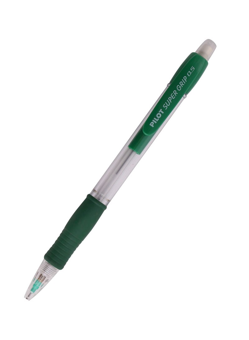 PILOT Super Grip Mechanical Pencil 0.5mm Tip Green Barrel  - Image 1