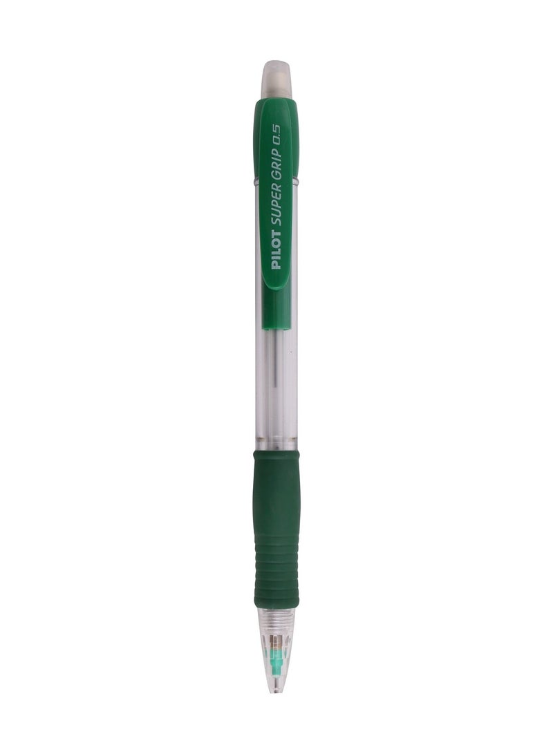 PILOT Super Grip Mechanical Pencil 0.5mm Tip Green Barrel  - Image 2