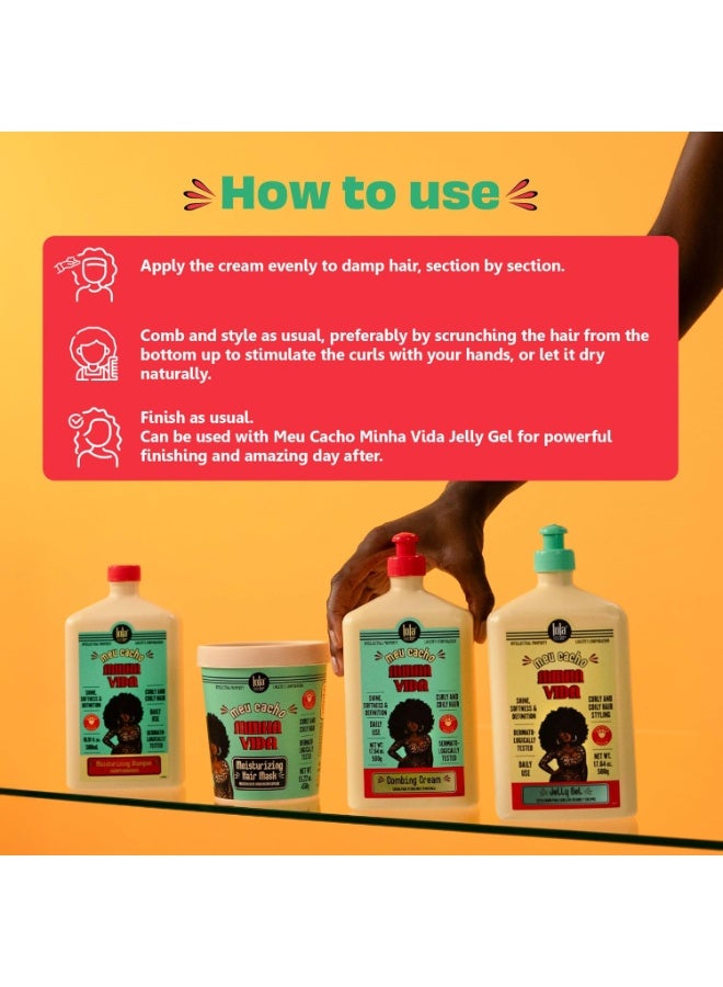 لولا من ريو. Multifunctional Styling Cream For Curly Hair With Coconut Oil - Defines, Hydrates & Controls Frizz, Can Be Used As A Co-Wash, Conditioner, Or Leave-In (500 Ml) - Image 4