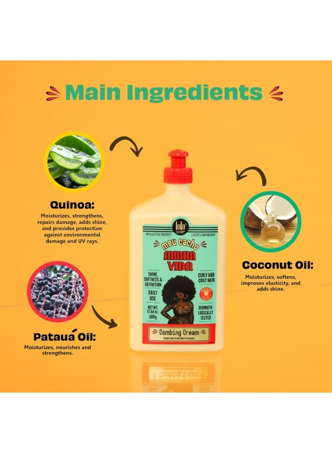 لولا من ريو. Multifunctional Styling Cream For Curly Hair With Coconut Oil - Defines, Hydrates & Controls Frizz, Can Be Used As A Co-Wash, Conditioner, Or Leave-In (500 Ml) - Image 5