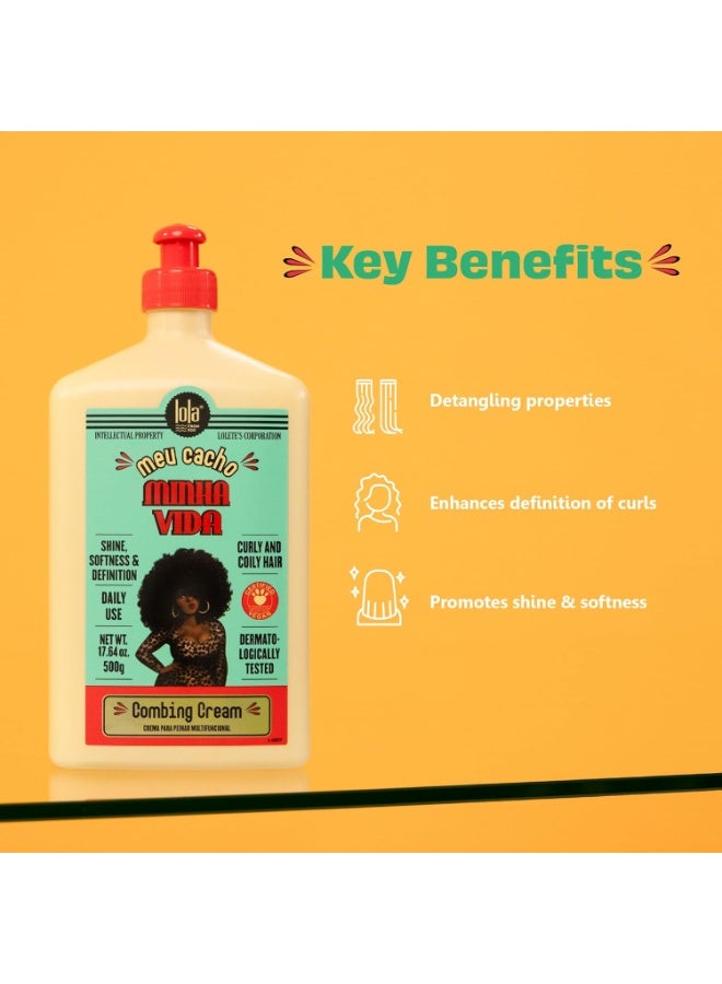 لولا من ريو. Multifunctional Styling Cream For Curly Hair With Coconut Oil - Defines, Hydrates & Controls Frizz, Can Be Used As A Co-Wash, Conditioner, Or Leave-In (500 Ml) - Image 2