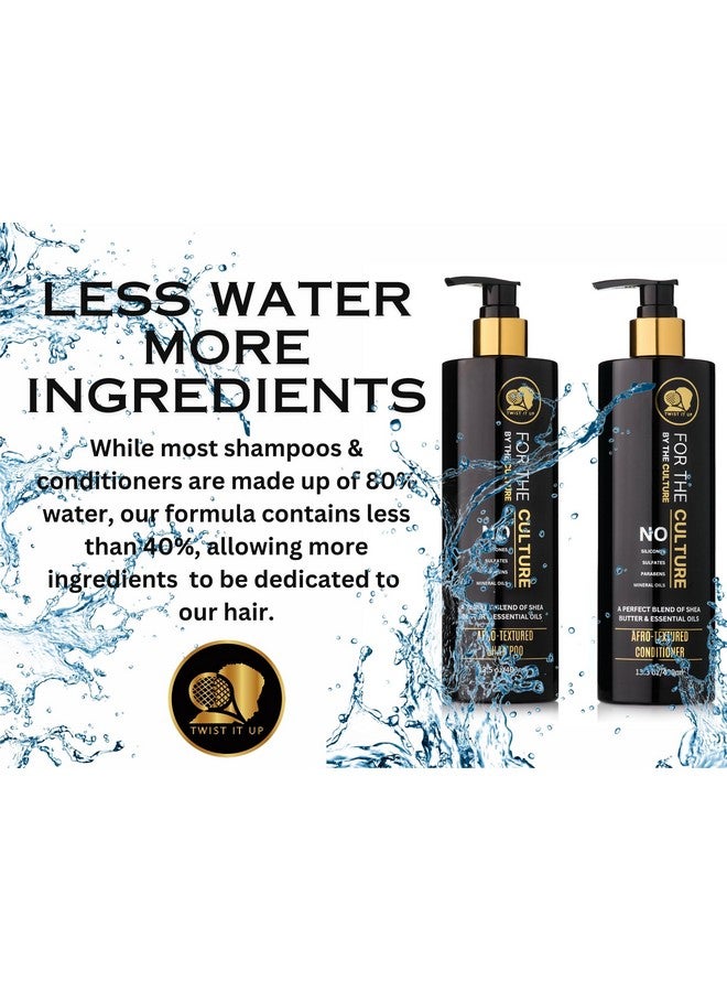 Twist it Up Curly Hair Shampoo & Conditioner Set With 20 Natural Ingredients Sulfate Free Shampoo & Conditioner Set For Curly Hair Or Afrotextured Hair Wavy Hair Shampoo & Conditioner By Twist It Up - Image 3