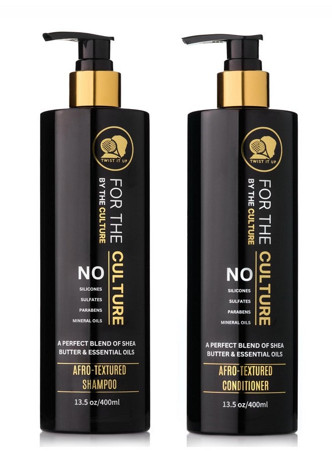 Twist it Up Curly Hair Shampoo & Conditioner Set With 20 Natural Ingredients Sulfate Free Shampoo & Conditioner Set For Curly Hair Or Afrotextured Hair Wavy Hair Shampoo & Conditioner By Twist It Up - Image 1
