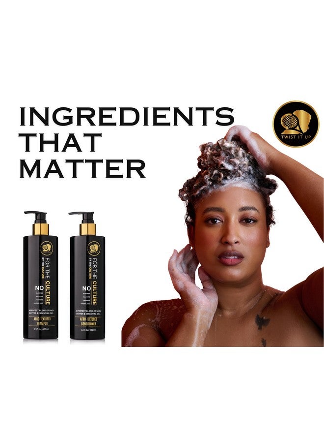 Twist it Up Curly Hair Shampoo & Conditioner Set With 20 Natural Ingredients Sulfate Free Shampoo & Conditioner Set For Curly Hair Or Afrotextured Hair Wavy Hair Shampoo & Conditioner By Twist It Up - Image 5
