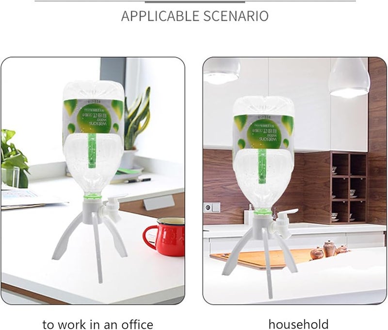 White Plastic Tabletop Triangular Mineral Water Dispenser For Countertop - Image 3