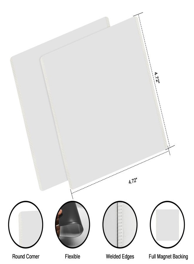 CHUNNIAO White Magnetic Picture Frame 4X4 for Refrigerator,12 Pieces Square Photo Magnets Sleeves for Fridge and Whiteboard,Locker - Image 3
