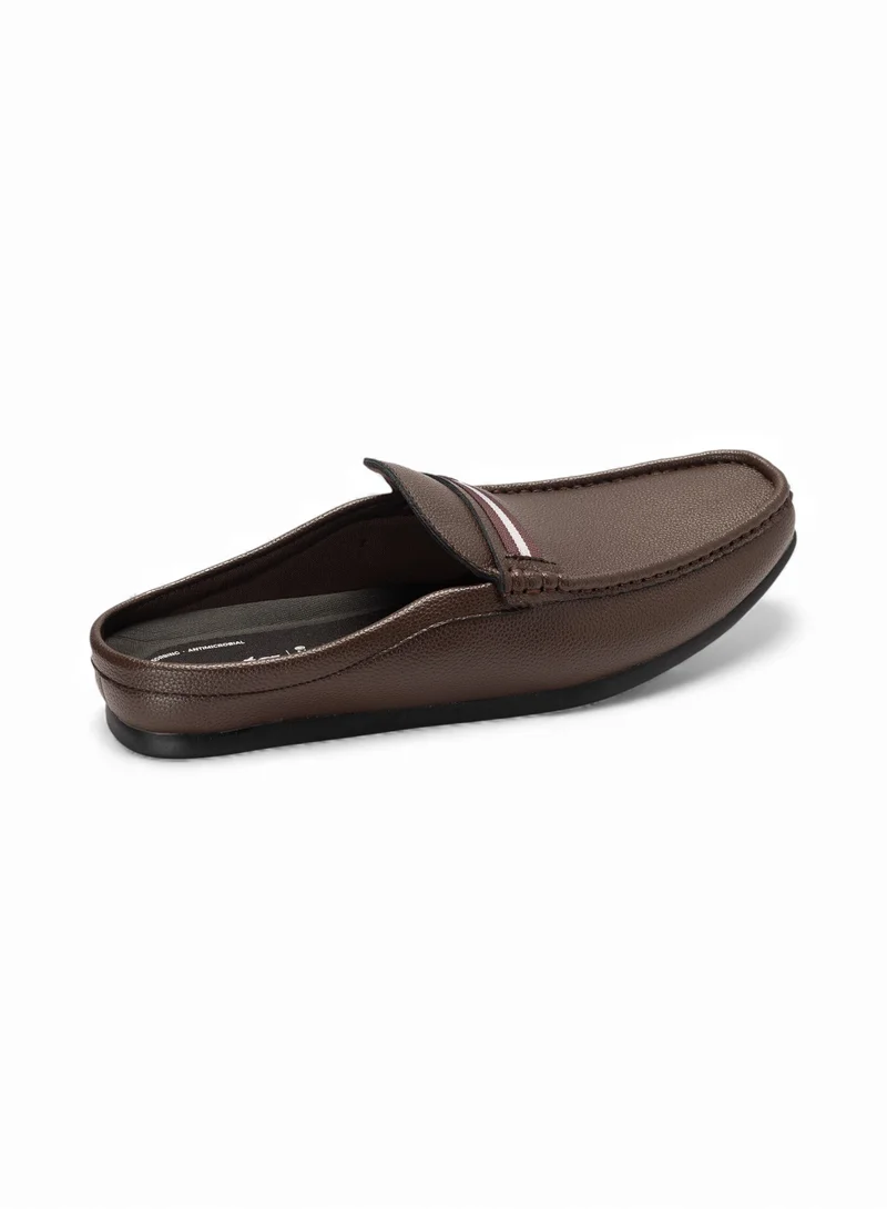 Bata Brown Slip-On Mule Formal Loafer for Men | Best Price UAE