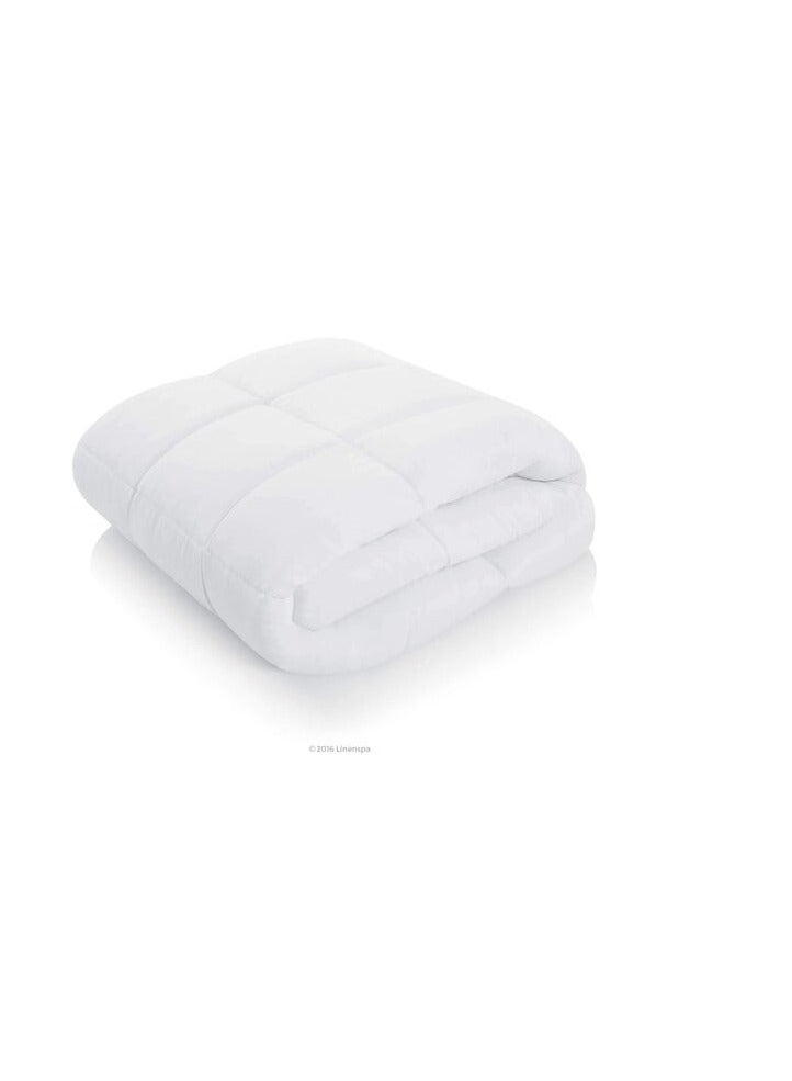 DEEP SLEEP Every Night Deep Sleep White Stripe Microfiber Quilt 85 GSM White (King - W 220 X L 260) - Image 2