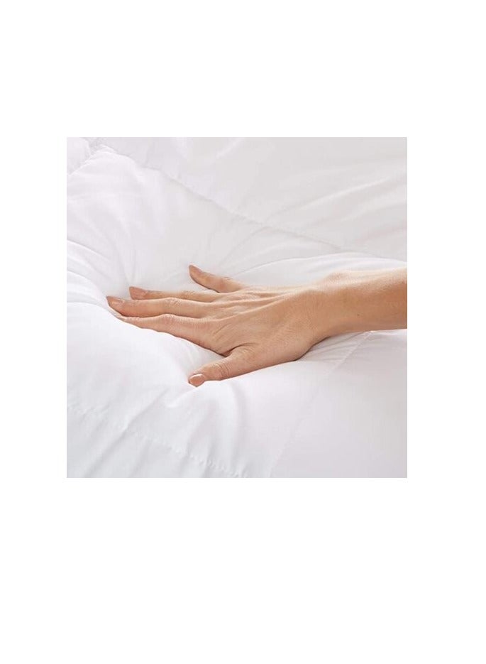 DEEP SLEEP Every Night Deep Sleep White Stripe Microfiber Quilt 85 GSM White (King - W 220 X L 260) - Image 4