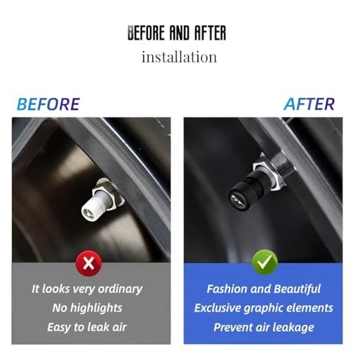 JULOPO Car Wheel Tire Valve Stem Caps Aluminum Alloy Tire Air Caps Cover Compatible with Compatible with Picanto Proceed Rio K5 Sportage Stinger Soul GT Line Accessories - Image 5