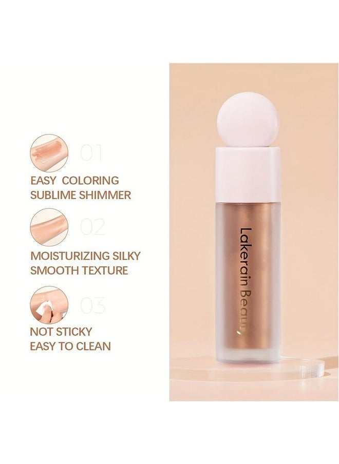 Gecomo - Liquid Contour Beauty Wand Face Highlighter Bronzer Makeup Stick, Dewy Finish, Moisturizing Silky Smooth Texture 0.25 Oz/ 7.5Ml - 01 Moonlight - Image 1