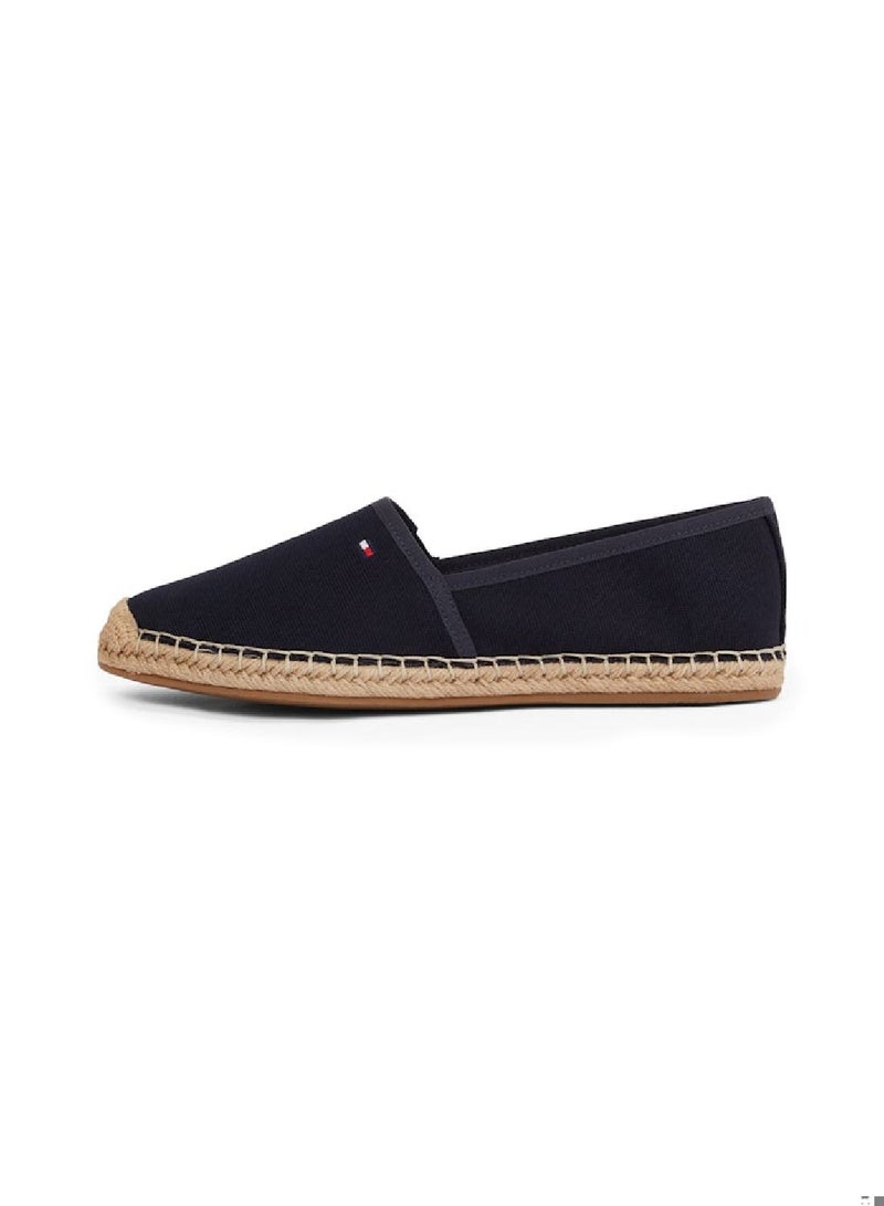 TOMMY HILFIGER Women's Flag Embroidery Canvas Espadrilles - Cotton, Navy Blue  - Image 5
