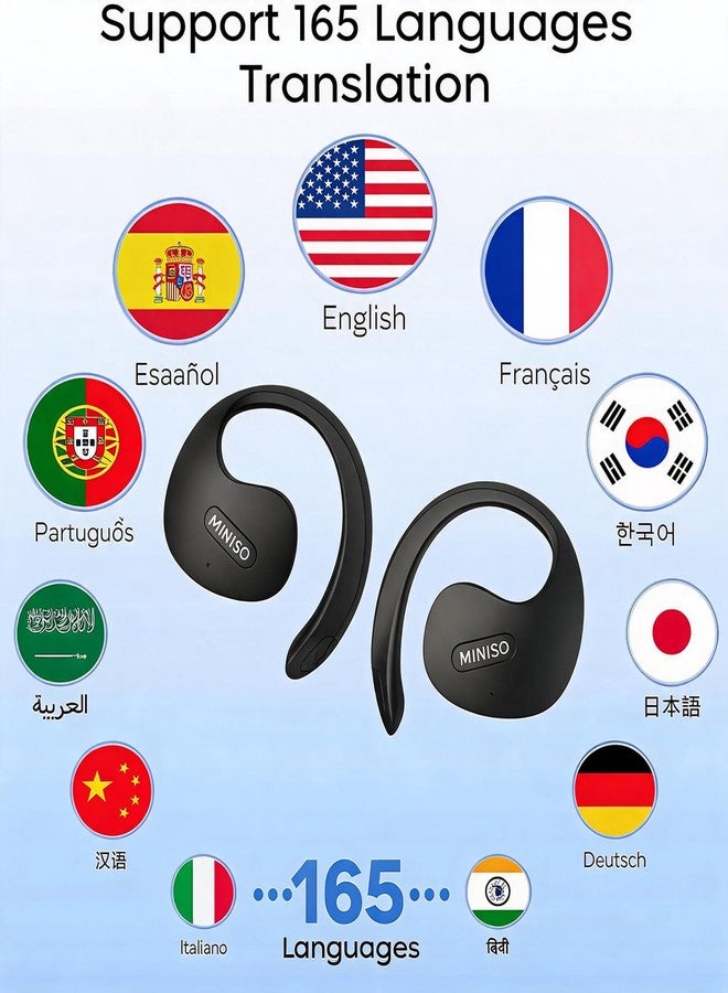 ميني سو سماعات أذن X15 PRO المطورة بتقنية الترجمة الذكية، مفتوحة الأذن، مريحة، صوت عالي الدقة - Image 3