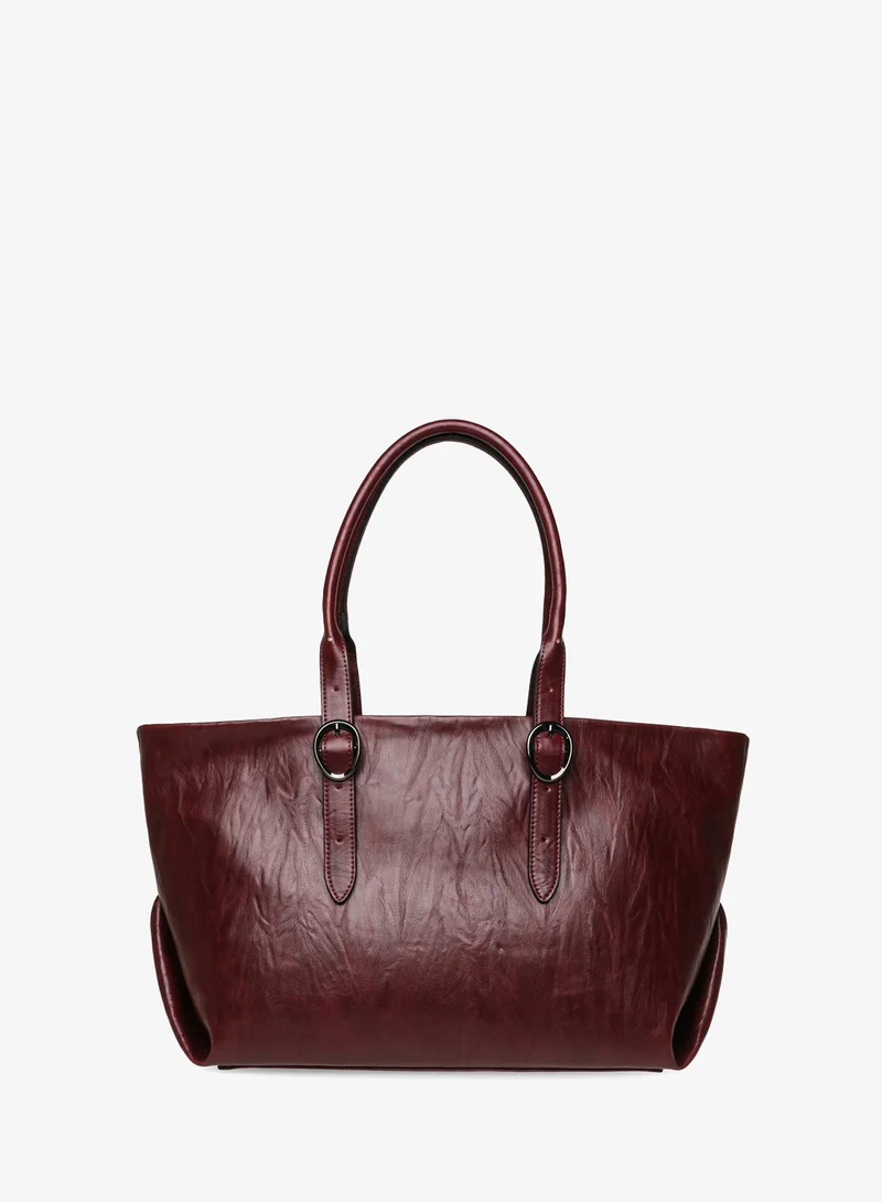 ستيف مادن Steve madden harleen women's wine/black tote bag