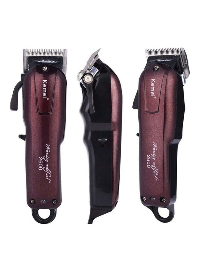 Kemei KM-2600 Professional Hair Clipper Dry For Men Red/Black - Image 3