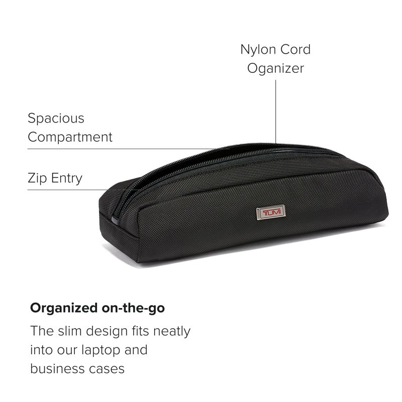 TUMI - Alpha Electronic Cord Pouch - Travel Tech Pouch Organizer for Cord, Cable, Charger & Accessories - Zip Entry - Black - Image 3