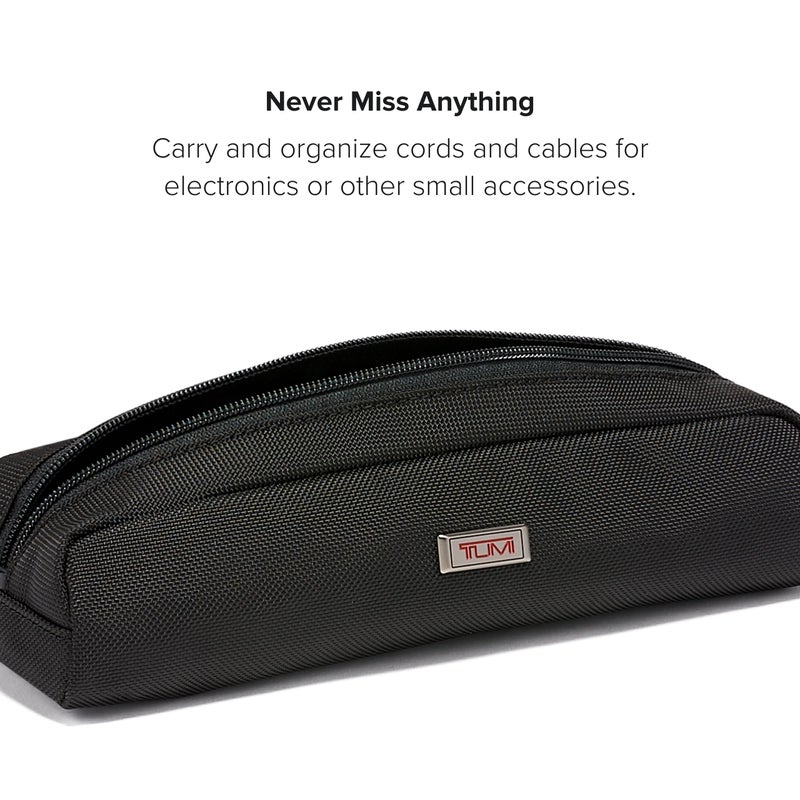 TUMI - Alpha Electronic Cord Pouch - Travel Tech Pouch Organizer for Cord, Cable, Charger & Accessories - Zip Entry - Black - Image 5