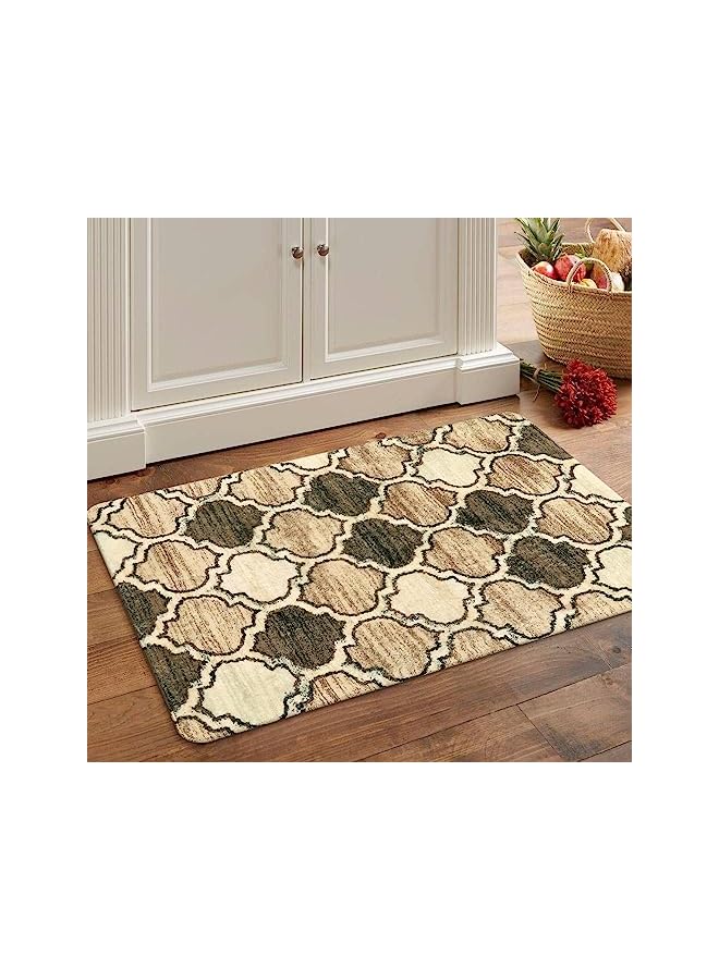 The Bros حصائر مغربية لمدخل داخلي 2x3 سجادة صغيرة قابلة للغسل غير قابلة للانزلاق سجادة حوض المطبخ ناعمة سجادة حمام مطبوعة سجادة مدخل متآكلة لغرفة النوم وغرفة المعيشة - Image 4