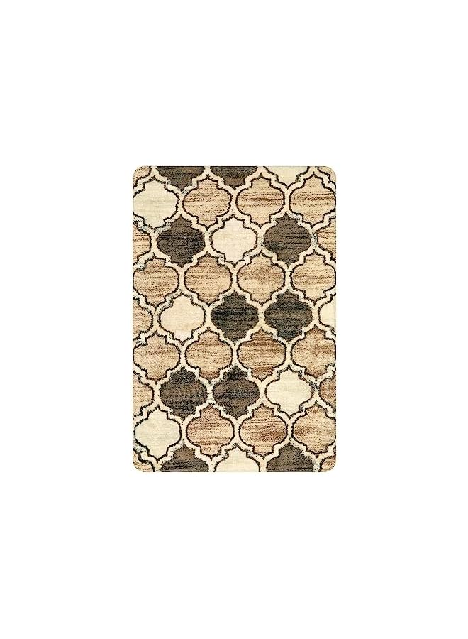 The Bros حصائر مغربية لمدخل داخلي 2x3 سجادة صغيرة قابلة للغسل غير قابلة للانزلاق سجادة حوض المطبخ ناعمة سجادة حمام مطبوعة سجادة مدخل متآكلة لغرفة النوم وغرفة المعيشة - Image 3