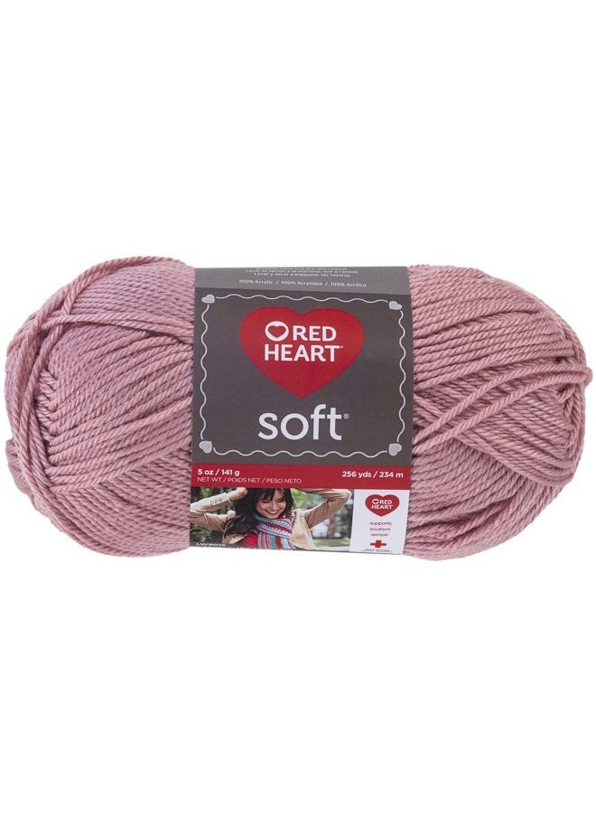 RED HEART - RED HEART Soft Yarn, Rose Blush - Image 1