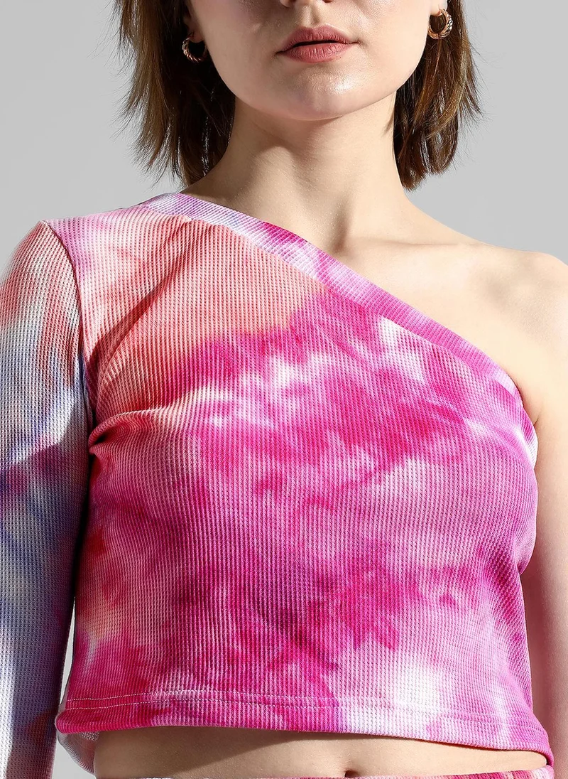 Pinacolada  Women's Fuschia Pink Tie-Dye Co-Ord Set for Women | Best Price UAE