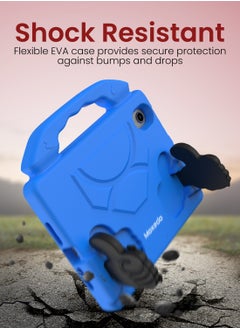 Moxedo Moxedo Shockproof Protective Case Cover Lightweight Convertible Handle Kickstand for Kids with Pencil Holder  Compatible for iPad Mini 6 - Sky Blue  - Image 4