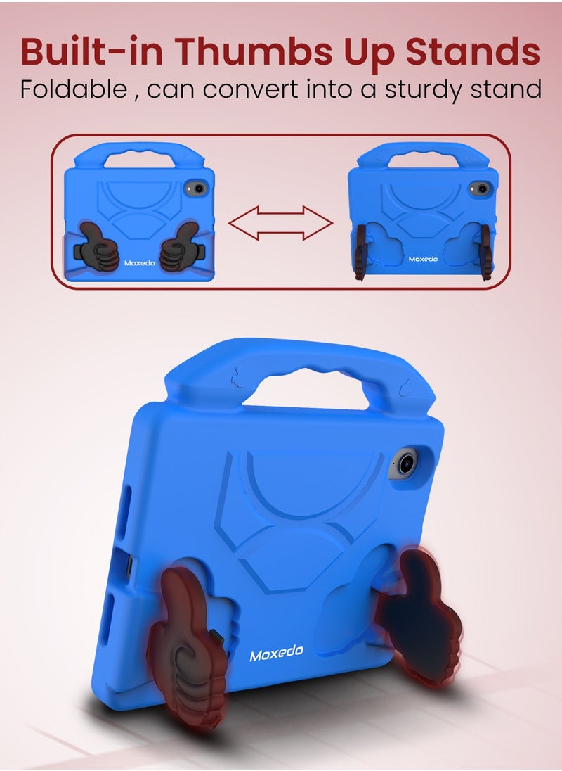 Moxedo - Moxedo Shockproof Protective Case Cover Lightweight Convertible Handle Kickstand for Kids with Pencil Holder  Compatible for iPad Mini 6 - Sky Blue - Image 1