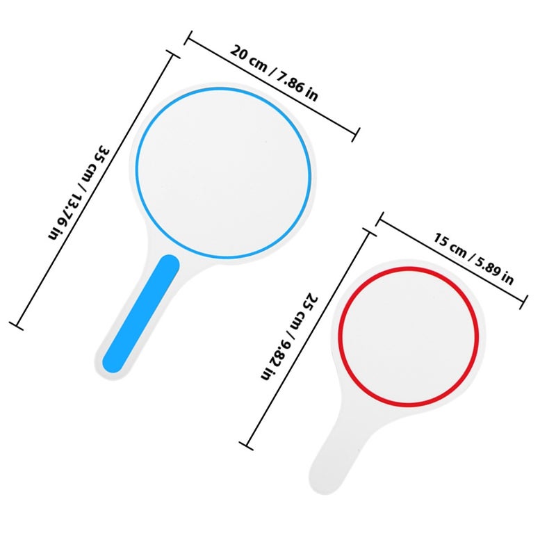 2pcs Whiteboards Judges Writable Scoreboards Blank Scoreboards Multi-use Scoreboards - Image 2