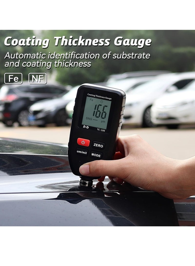 Loquat Paint Mil Thickness Meter Gauge TC100 for Used Car Buyers, Check The Car’s Original Coating - Image 2