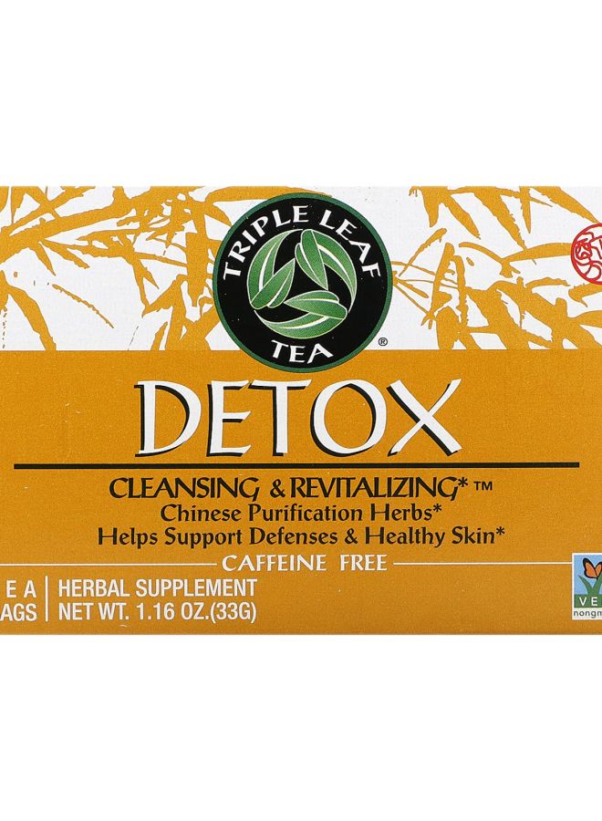 Detox Caffeine Free 20 Tea Bags 1.16 oz (33 g)