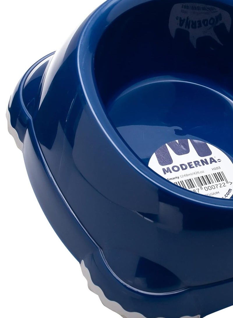 Moderna Smarty Bowl for Pets, Food & Water Dish | Compact & Durable | L-1248ML | Blue - Image 3