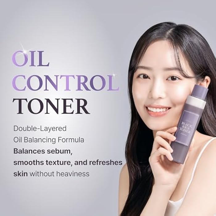 I'm from Black Rice Toner for Oily Skin, Sebum Control Toner, Lightweight, Niacinamide, Panthenol, Fragrance Free, Korean Skin Care, 150ml, 5.07 fl.oz - Image 4