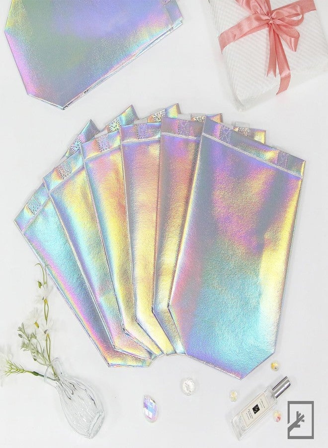 ZIFTY 32PCS Goodie Gift Bags with Handles, Reusable Non-woven Holographic Iridescent Gift Bags Bulk with Tissue Papers for Birthday, Wedding, Easter, Christmas, Holiday Party Favors 8W x 4L x 10H - Image 5