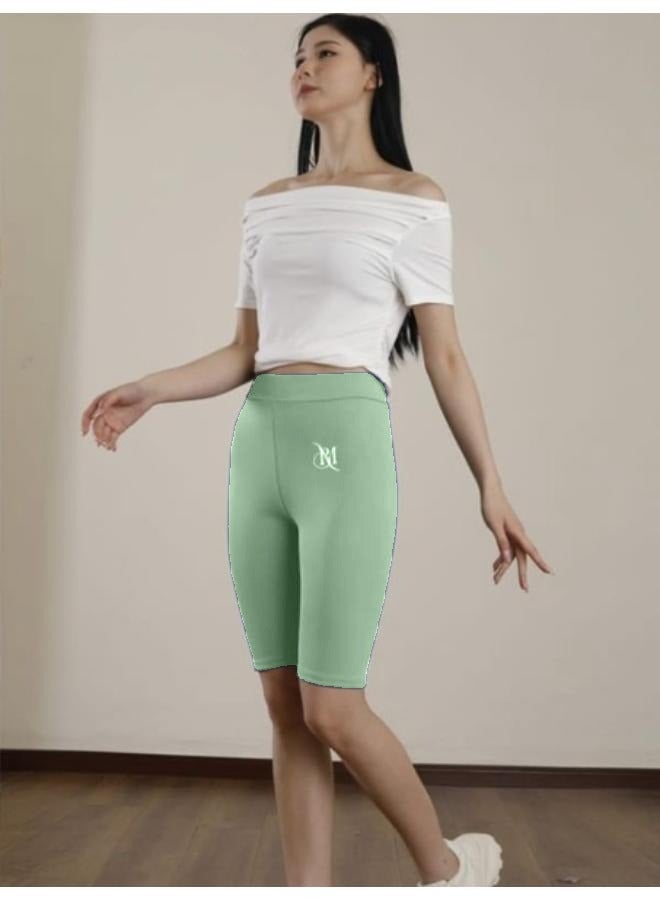 No brands Women's Knee Length Seamless Shorts Leggings Walking Exercise Workout Yoga Activewear KU403 - Image 1